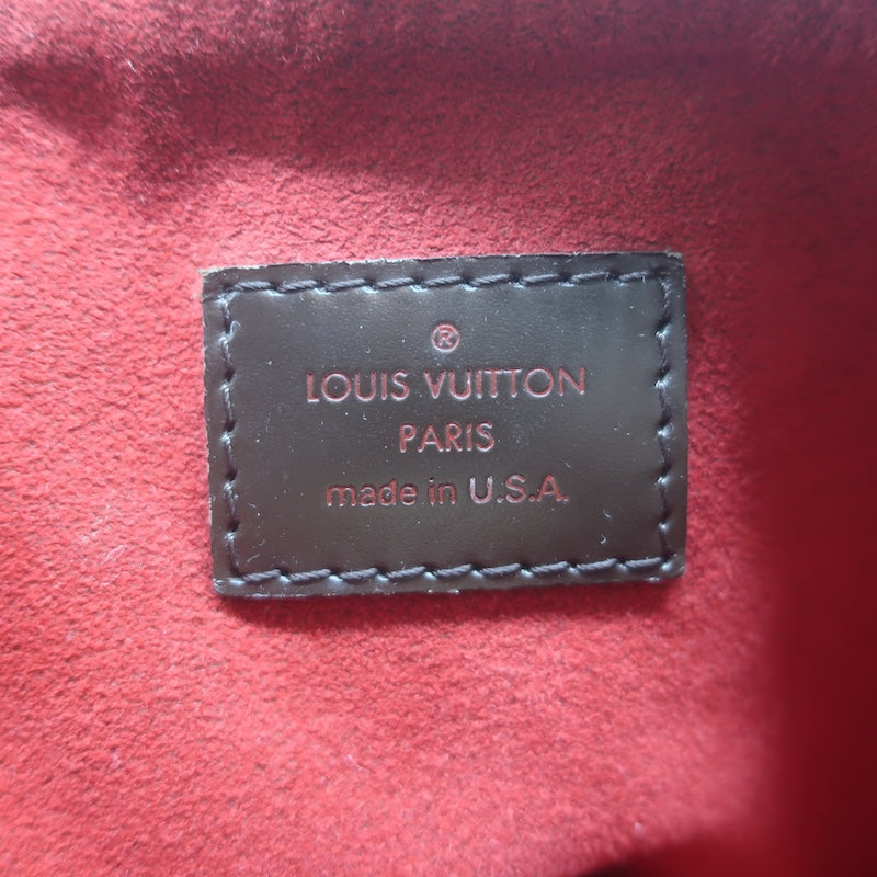 Louis Vuitton Evora MM Shoulder Bag Brown Damier Canvas with Pochette Cles