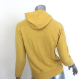 Authentic Jill Roberts cashmere shrunken hoodie in yellow, extra-small, pre-owned luxury pullover