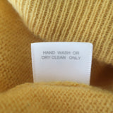 Jill Roberts cashmere shrunken hoodie, yellow extra-small pullover sweater, authentic pre-owned, gently worn luxury piece