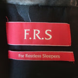 F.R.S For Restless Sleepers Pajama Shirt & Pants Set Black Floral Print Size S/M