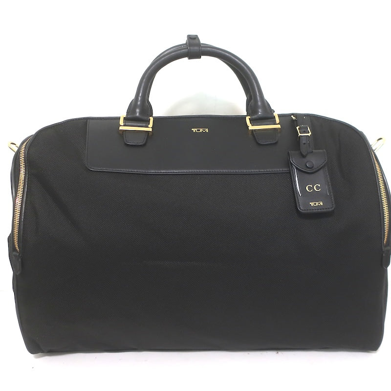TUMI Larkin Ashbury Duffel Bag Black Leather-Trim Nylon NEW