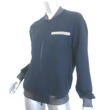Brunello Cucinelli Monili-Trim Bomber Jacket & Sweatpants Set Navy Size Medium