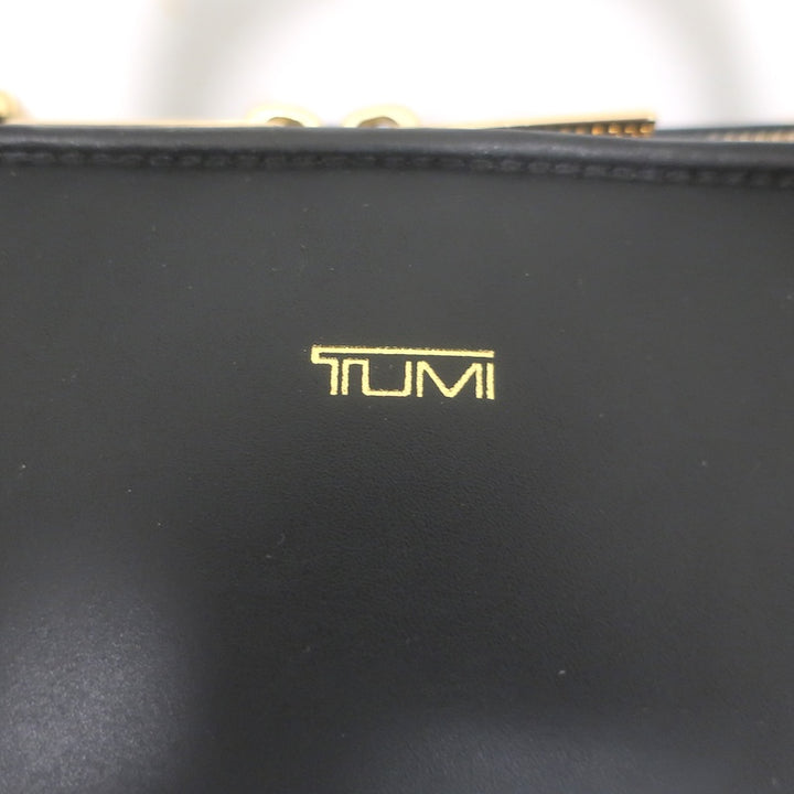 TUMI Larkin Ashbury Duffel Bag Black Leather-Trim Nylon NEW