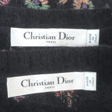 Christian Dior Embroidered Tank & Cardigan Twinset Black Alpaca-Blend Size 36