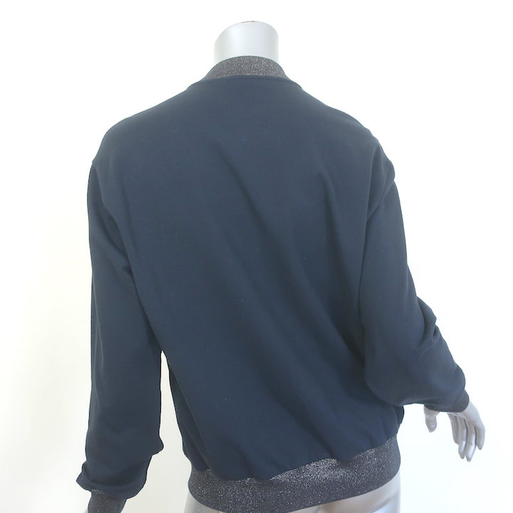 Brunello Cucinelli Monili-Trim Bomber Jacket &amp; Sweatpants Set Navy Size Medium