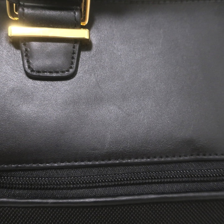 TUMI Larkin Ashbury Duffel Bag Black Leather-Trim Nylon NEW