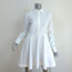 Stella McCartney Shirtdress Leila White Cotton Pique Size 40 Long Sleeve Mini