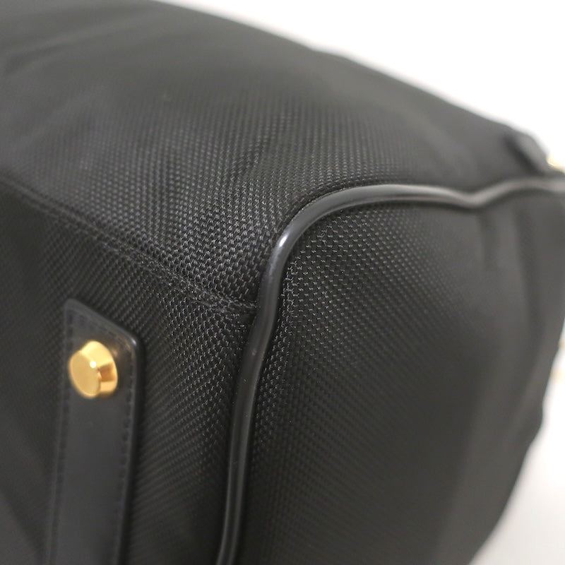 TUMI Larkin Ashbury Duffel Bag Black Leather-Trim Nylon NEW
