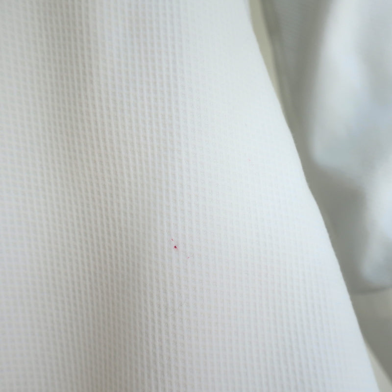 Stella McCartney Shirtdress Leila White Cotton Pique Size 40 Long Sleeve Mini