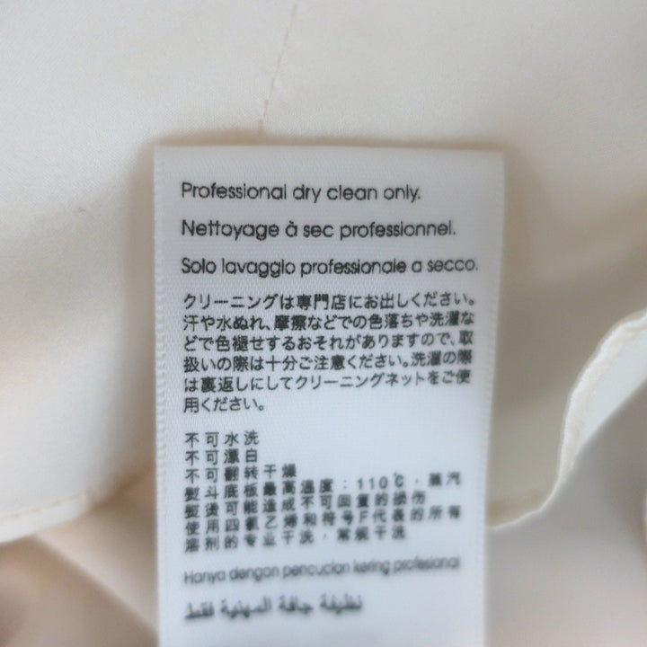 3.1 Phillip Lim twist-neck blouse in ivory silk-satin, authentic pre-owned designer piece