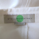 Stella McCartney Shirtdress Leila White Cotton Pique Size 40 Long Sleeve Mini
