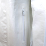 Bottega Veneta Hooded Rain Coat White Coated Linen Size Medium