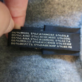 Ralph Lauren Black Label Two-Tone Belted Wrap Jacket Navy/Gray Size 8