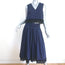 Derek Lam 10 Crosby Matching Top & Midi Skirt Set Navy Lace-Trim Cotton Size 6