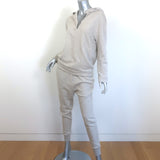 Brunello Cucinelli Monili-Trim Cashmere Hoodie & Sweatpants Oatmeal Size Small