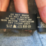 Ralph Lauren Black Label Two-Tone Belted Wrap Jacket Navy/Gray Size 8