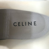 Celine Block Platform Low Top Sneakers White Leather Size 35