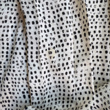 L'Agence Sleeveless Pleated Maxi Dress Ivory Dot Print Size 4