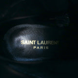 Saint Laurent Lou Ankle Boots Leopard Print Suede Size 39.5