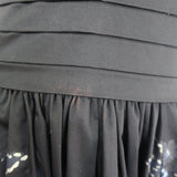 Roberto Cavalli Metallic Floral Print Halter Maxi Dress Black Cotton Size 40