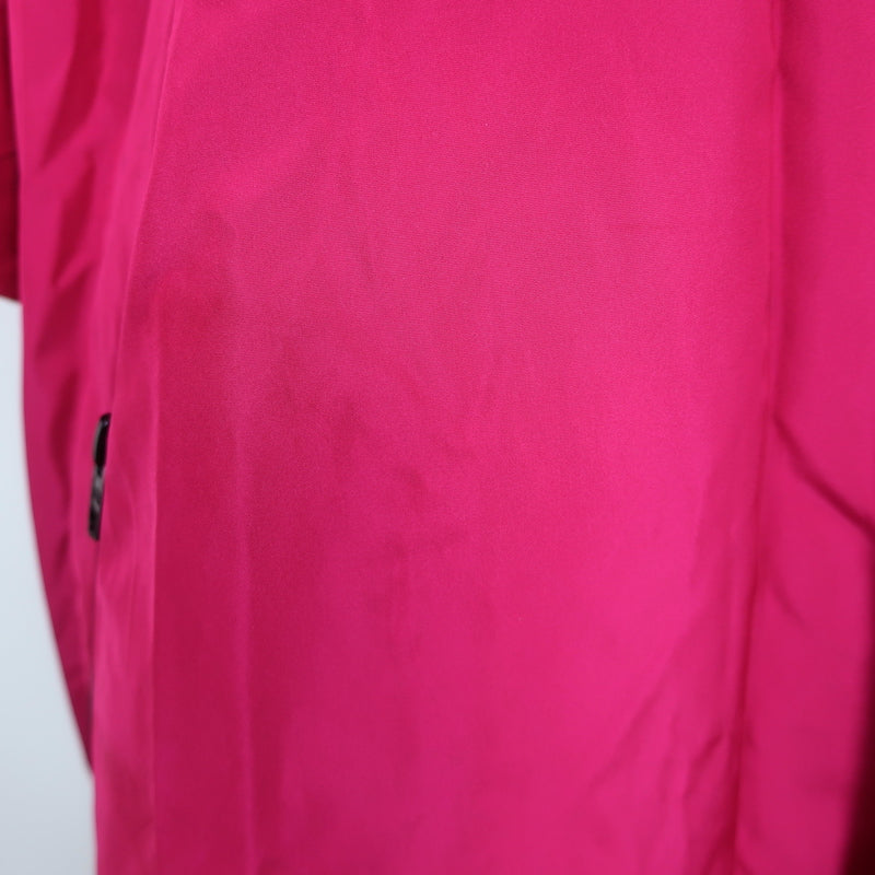 Balenciaga Logo Windbreaker Fuchsia Size 40 Hooded Oversize Jacket