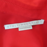 Stella McCartney Reese Button Down Blouse Red Silk Size 44