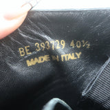 Saint Laurent Star Studded Lace-Up Combat Boots Black Leather Size 40.5