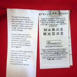 Stella McCartney Reese Button Down Blouse Red Silk Size 44