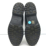 Saint Laurent Star Studded Lace-Up Combat Boots Black Leather Size 40.5