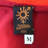 Jean Paul Gaultier Soleil Tattoo Lace Sheath Dress Red Size Medium