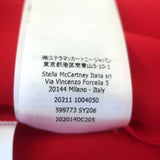 Stella McCartney Reese Button Down Blouse Red Silk Size 44