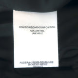 Vintage Yves Saint Laurent Fur-Trimmed Pant Suit Gray Wool Size 36/38