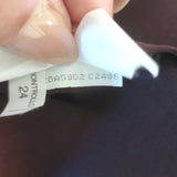 Brunello Cucinelli Long Sleeve Shift Dress Burgundy Stretch Silk Size Medium