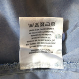 Each x Other Button Down Peplum Shirt Blue Chambray Size Small Long Sleeve Top