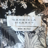 Gabriela Hearst Galway Belted Maxi Shirtdress Black Jungle Print Silk Size 40