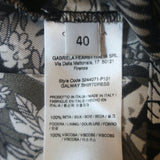 Gabriela Hearst Galway Belted Maxi Shirtdress Black Jungle Print Silk Size 40