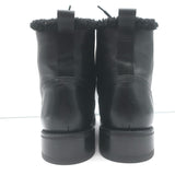 Rag & Bone Cozen Shearling-Lined Combat Boots Black Leather Size 41
