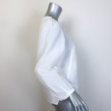 Dorothee Schumacher High Summer Ease Blouson-Sleeve Top White Size 3