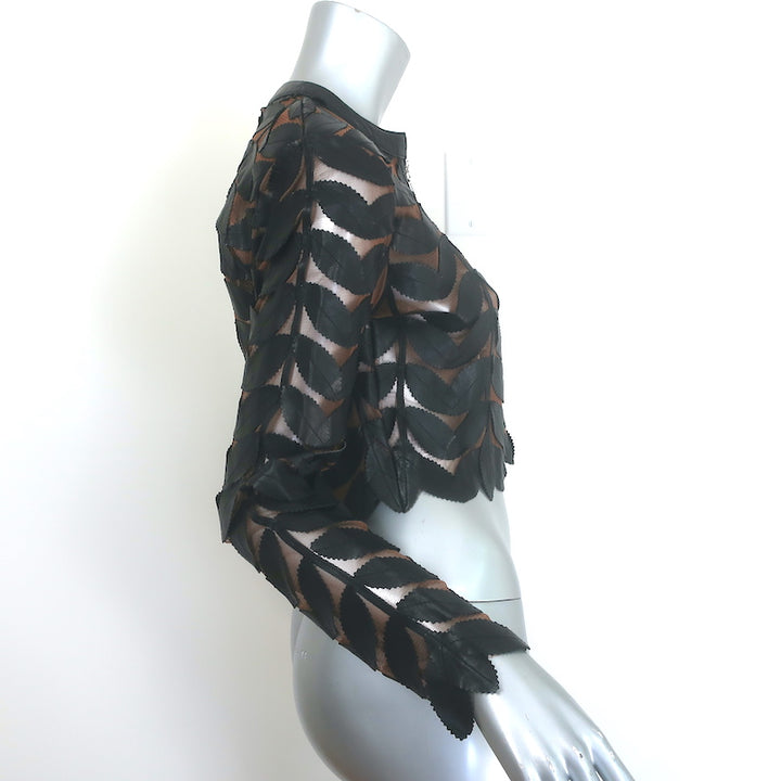 Belgin Francis Leather Leaf Jacket Black Size Small