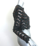 Belgin Francis Leather Leaf Jacket Black Size Small