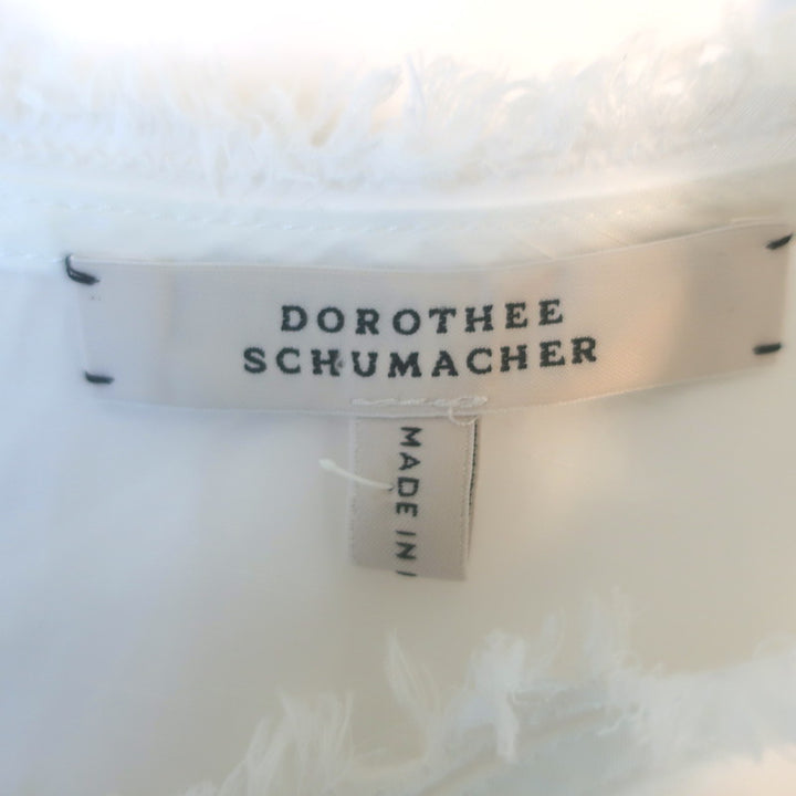 Dorothee Schumacher High Summer Ease Blouson-Sleeve Top White Size 3