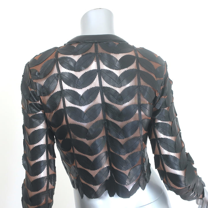 Belgin Francis Leather Leaf Jacket Black Size Small