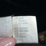 Vintage Fendi FF Jacquard Robe with Velvet Trim Dark Brown Size US 12