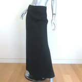 Jil Sander Maxi Skirt Black Virgin Wool Size 36