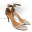 Isabel Marant Adele Metal Strap Sandals Taupe Suede & Brown Leather Size 41