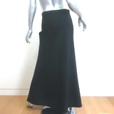 Jil Sander Maxi Skirt Black Virgin Wool Size 36