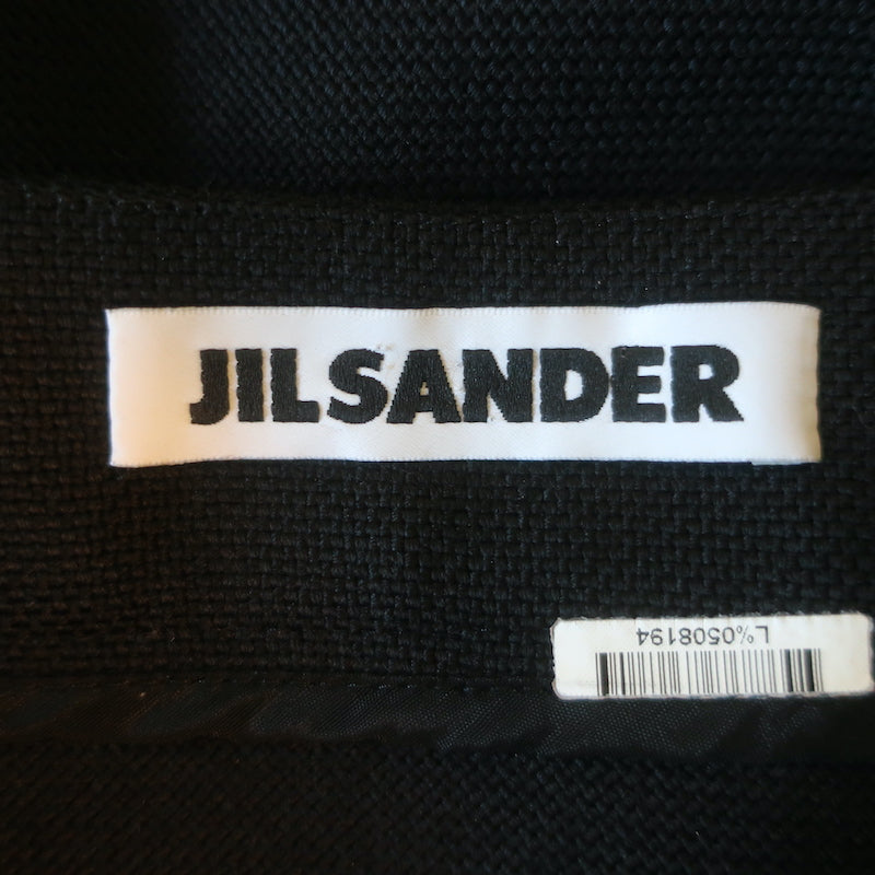 Jil Sander Maxi Skirt Black Virgin Wool Size 36
