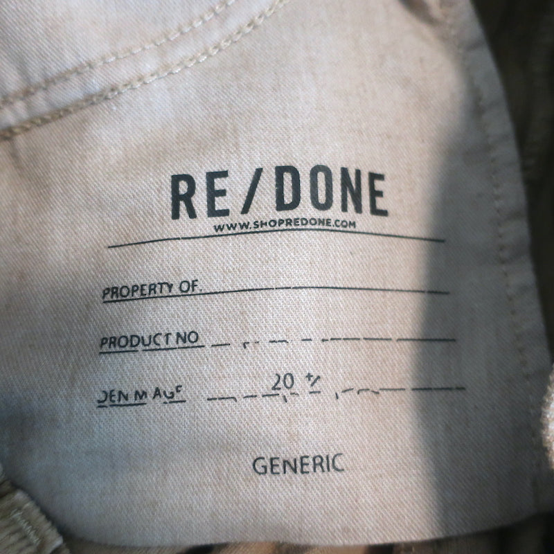 RE/DONE 70s Loose Flare Corduroy Pants Washed Khaki Size 25