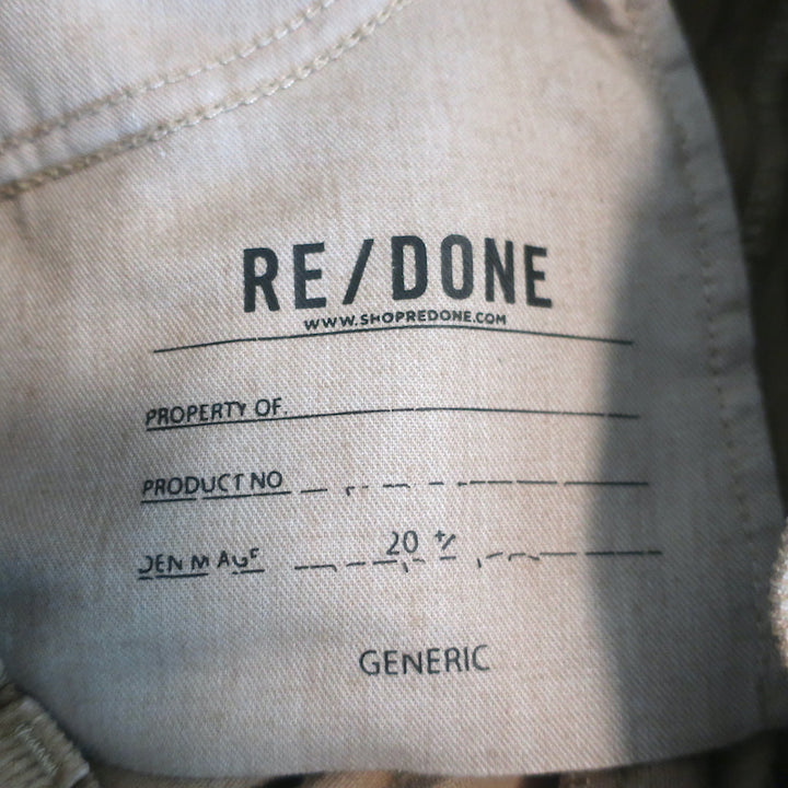 RE/DONE 70s Loose Flare Corduroy Pants Washed Khaki Size 25