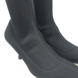 Khaite Taylor Neoprene Sock Boots Black Size 39 Pointed Toe Kitten Heel